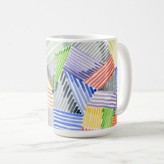 Crosshatch Quilt I Kaffeetasse (VorderseiteRechts)