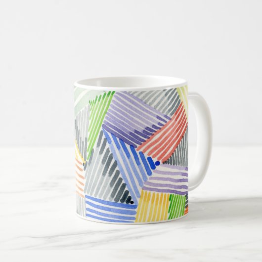 Crosshatch Quilt I Kaffeetasse (VorderseiteRechts)
