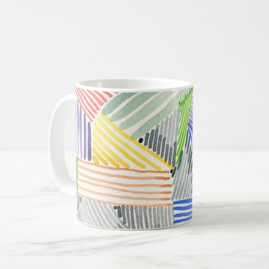 Crosshatch Quilt I Kaffeetasse (Vorderseite Links)