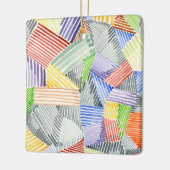 Crosshatch Quilt I Keramikornament (Links)