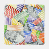 Crosshatch Quilt I Keramikornament (Rückseite)