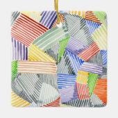 Crosshatch Quilt I Keramikornament (Vorderseite)