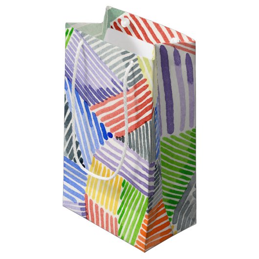 Crosshatch Quilt I Kleine Geschenktüte (Vorderseite Schrägansicht)