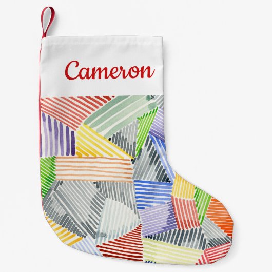 Crosshatch Quilt I Kleiner Weihnachtsstrumpf (Vorderseite)