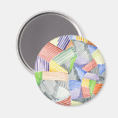 Crosshatch Quilt I Magnet (Vorderseite/Rückseite)