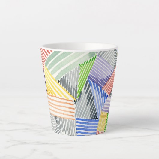 Crosshatch Quilt I Milchtasse (Vorderseite)