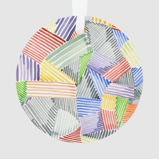 Crosshatch Quilt I Ornament (Rückseite)