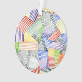 Crosshatch Quilt I Ornament (Vorderseite)