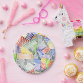 Crosshatch Quilt I Pappteller (Party)