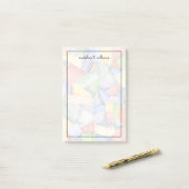 Crosshatch Quilt I Post-it Klebezettel (Auf Schreibtisch)