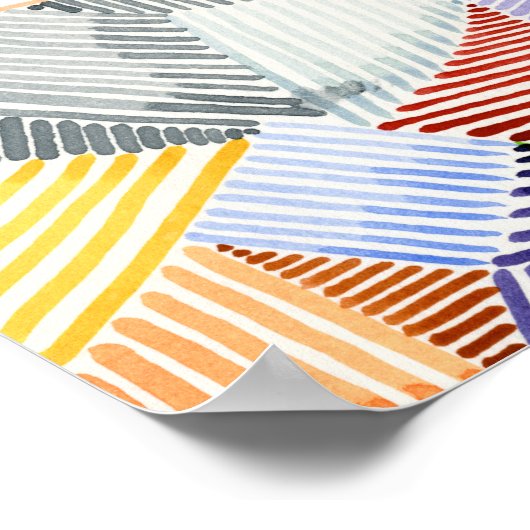 Crosshatch Quilt I Poster (Ecke)