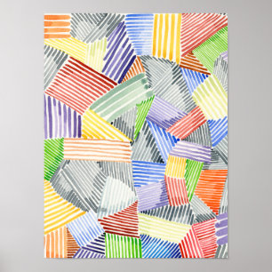 Crosshatch Quilt I Poster