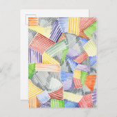 Crosshatch Quilt I Postkarte (Vorne/Hinten)