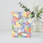 Crosshatch Quilt I Postkarte (Stehend Vorderseite)