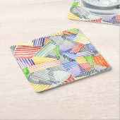 Crosshatch Quilt I Rechteckiger Pappuntersetzer (angewinkelt)