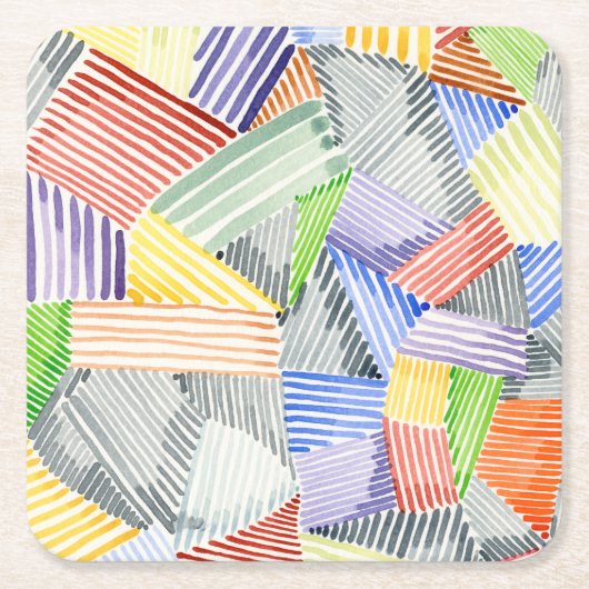 Crosshatch Quilt I Rechteckiger Pappuntersetzer (Vorderseite)