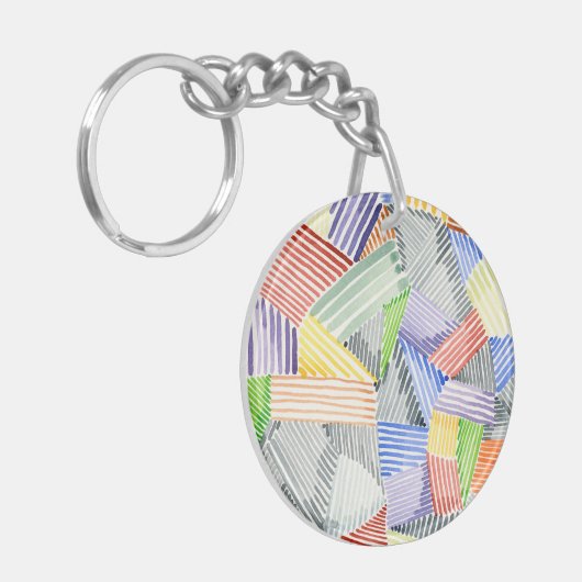 Crosshatch Quilt I Schlüsselanhänger (Vorderseite links)