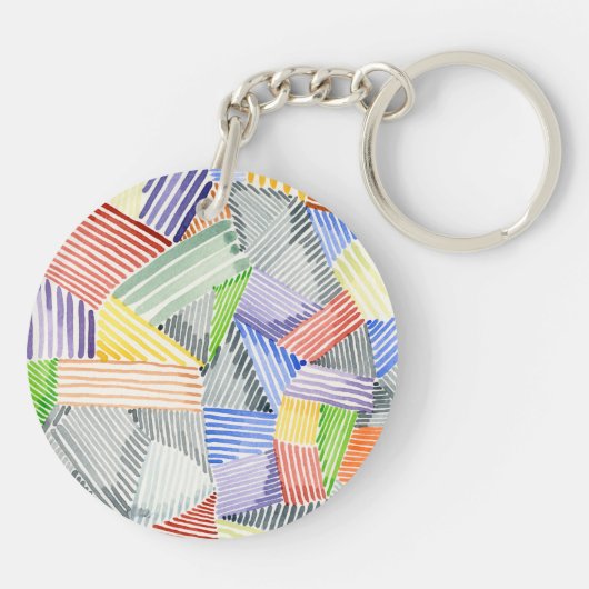 Crosshatch Quilt I Schlüsselanhänger (Rückseite)