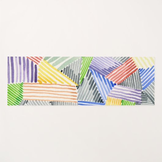 Crosshatch Quilt I Yogamatte (Vorderseite (Horizontal))