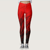 Crosshatch Red - Leggings (Vorderseite)