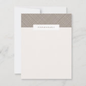 Crosshatch Stationery - Schokolade Mitteilungskarte (Vorderseite)