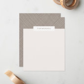 Crosshatch Stationery - Schokolade Mitteilungskarte (Vorderseite/Rückseite Beispiel)