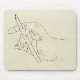 Crosshatched Handmousepad Mousepad