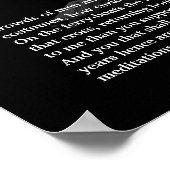 Crossing Brooklyn Ferry New York City Walt Whitman Poster (Ecke)