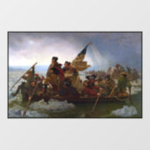Crossing Delaware 1776: General George Washington Fensteraufkleber (Blatt)