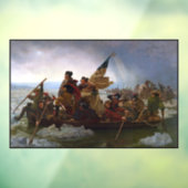 Crossing Delaware 1776: General George Washington Fensteraufkleber (Blatt 3)