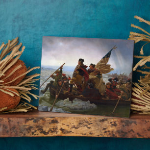 Crossing Delaware 1776: General George Washington Fotoplatte