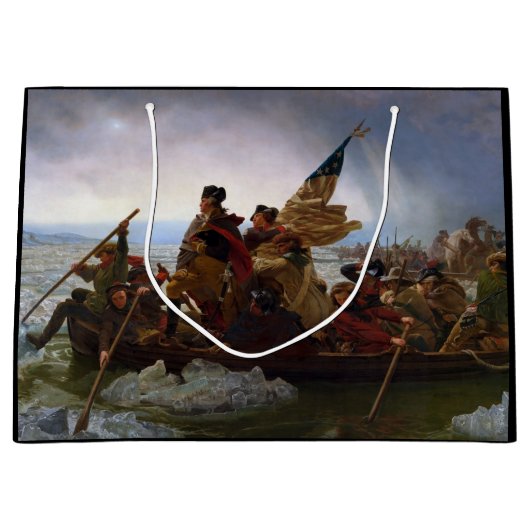 Crossing Delaware 1776: General George Washington Große Geschenktüte (Vorderseite)