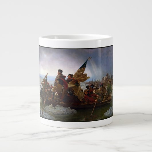 Crossing Delaware 1776: General George Washington Jumbo-Tasse (Vorderseite)