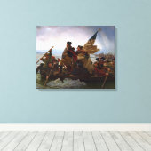Crossing Delaware 1776: General George Washington Leinwanddruck (Insitu (Holzboden))