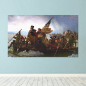Crossing Delaware 1776: General George Washington Leinwanddruck (Insitu (Holzboden))