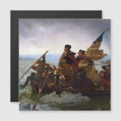 Crossing Delaware 1776: General George Washington Magnetkarte (Vorne/Hinten)