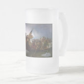 Crossing Delaware 1776: General George Washington Mattglas Bierglas (VorderseiteRechts)