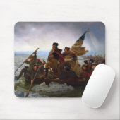 Crossing Delaware 1776: General George Washington Mousepad (Mit Mouse)