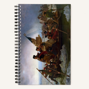 Crossing Delaware 1776: General George Washington Notizblock