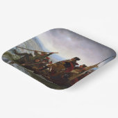 Crossing Delaware 1776: General George Washington Pappteller (Gewinkelt)