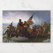 Crossing Delaware 1776: General George Washington Schaumweinetikett (Einzelnes Label)