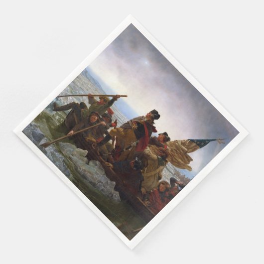 Crossing Delaware 1776: General George Washington Serviette (Ecke)