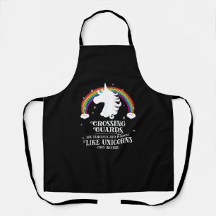 Crossing Guards sind magisch wie Unicorns Funny Te Schürze