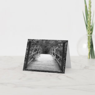 Crossing Over (b&w) Notecard Karte
