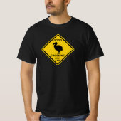 Crossing Road sign Dodo T-Shirt (Vorderseite)