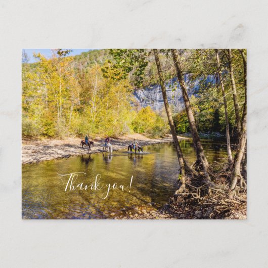 Crossing The Buffalo River Thank you Postcard Postkarte (Vorderseite)