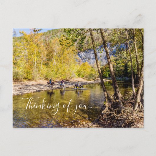 Crossing The Buffalo River Thinking Of U Postcard Postkarte (Vorderseite)