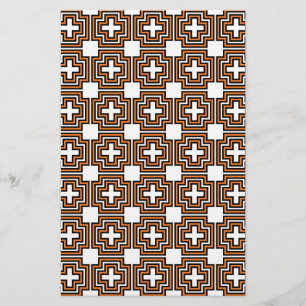 Crossings & Squares Orangefarbenes Papier