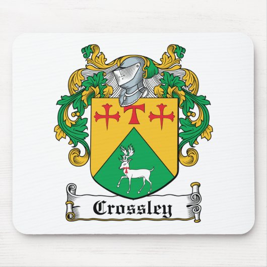 Crossley Familienwappen Mousepad (Vorne)
