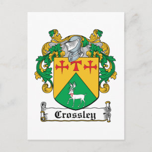 Crossley Familienwappen Postkarte